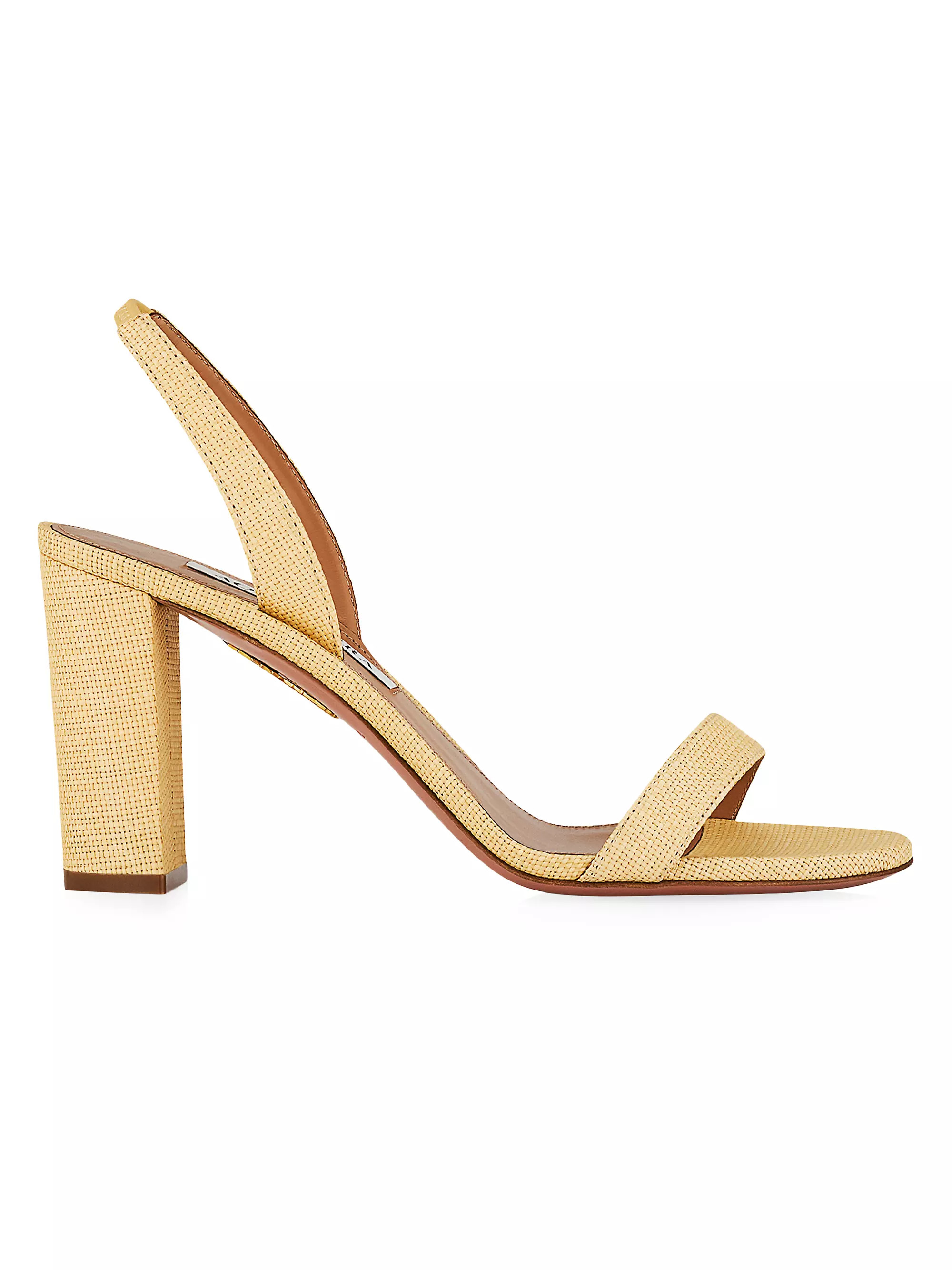 So Nude 89MM Block-Heel Sandals | Saks Fifth Avenue