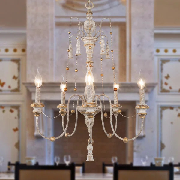 Tim 5 - Light Dimmable Classic / Traditional Chandelier | Wayfair North America
