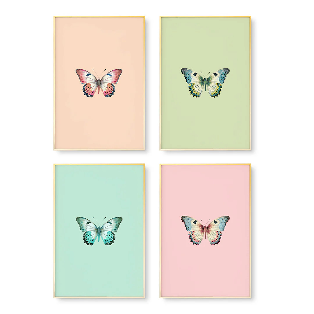 Joie du Papillon Set of 4 No.2 | Urban Garden Prints