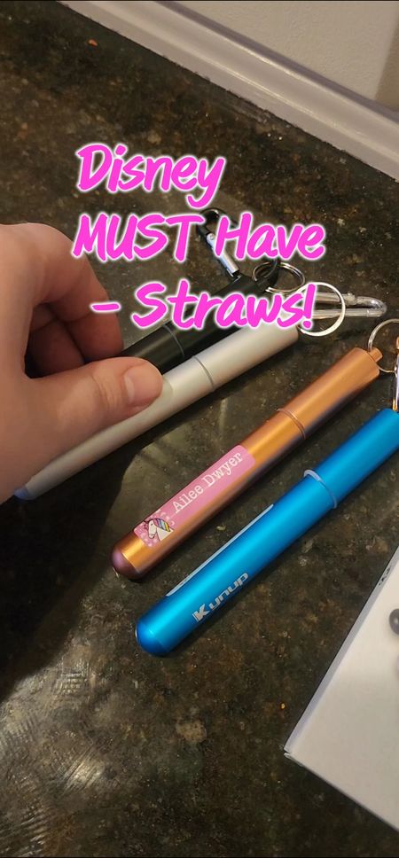 Going to Disney? the zoo? the beach? don't forget you do not get straws at these places! grab these they're great and compact and come with a cleaning brush in case you have a thicker smoothie #livinglargeinlilly #disneymusthave 

#LTKfindsunder50 #LTKtravel #LTKfamily