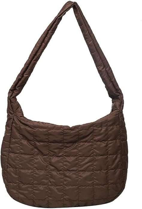 Women's Quilted Shoulder Bag Padded Tote Bag Large Capacity Hobo Purse Lightweight Nylon Padding ... | Amazon (US)