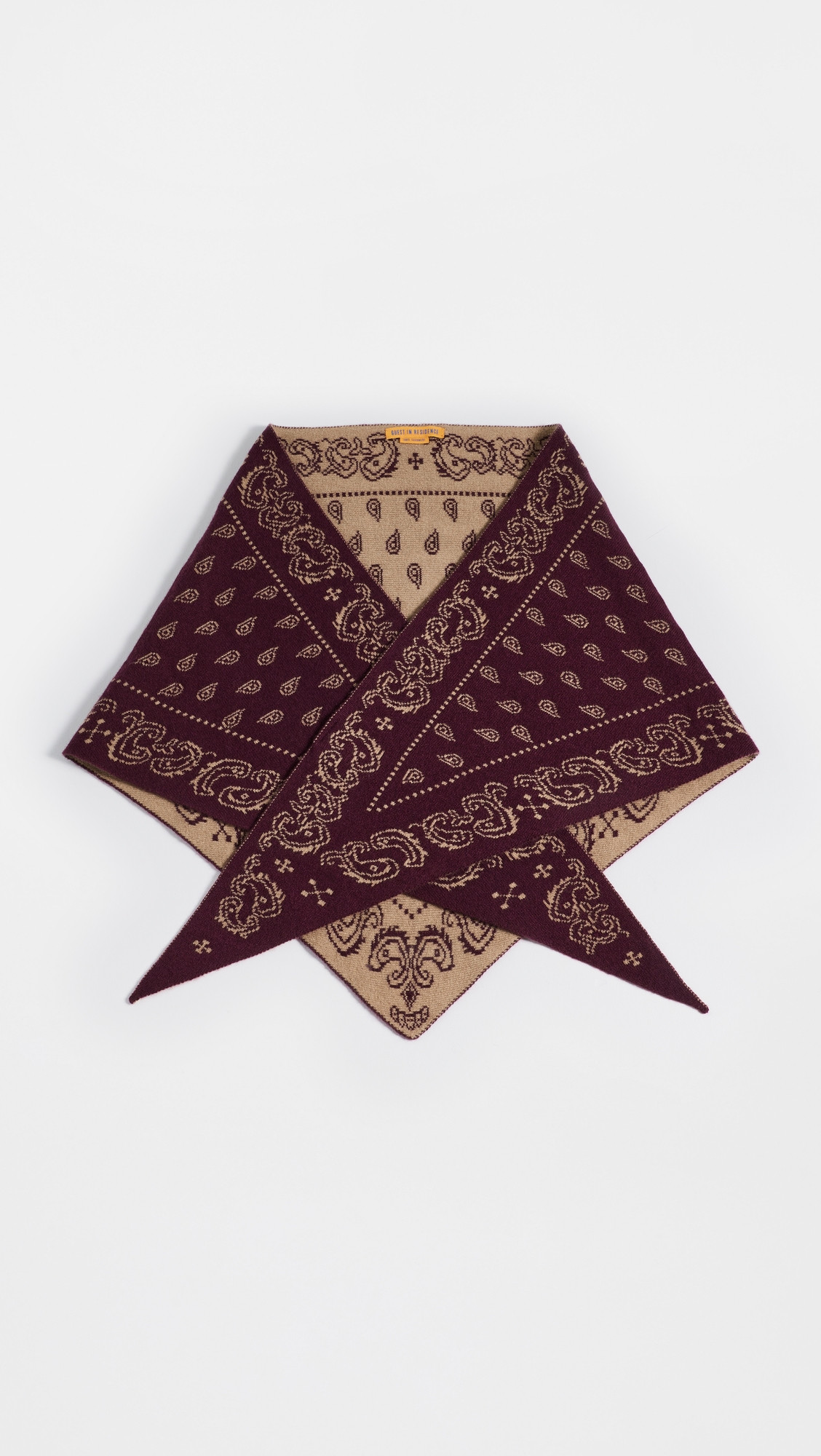 Guest in Residence The Wild Rag Triangle Scarf Highland/Burnt Cocoa One Size | Shopbop