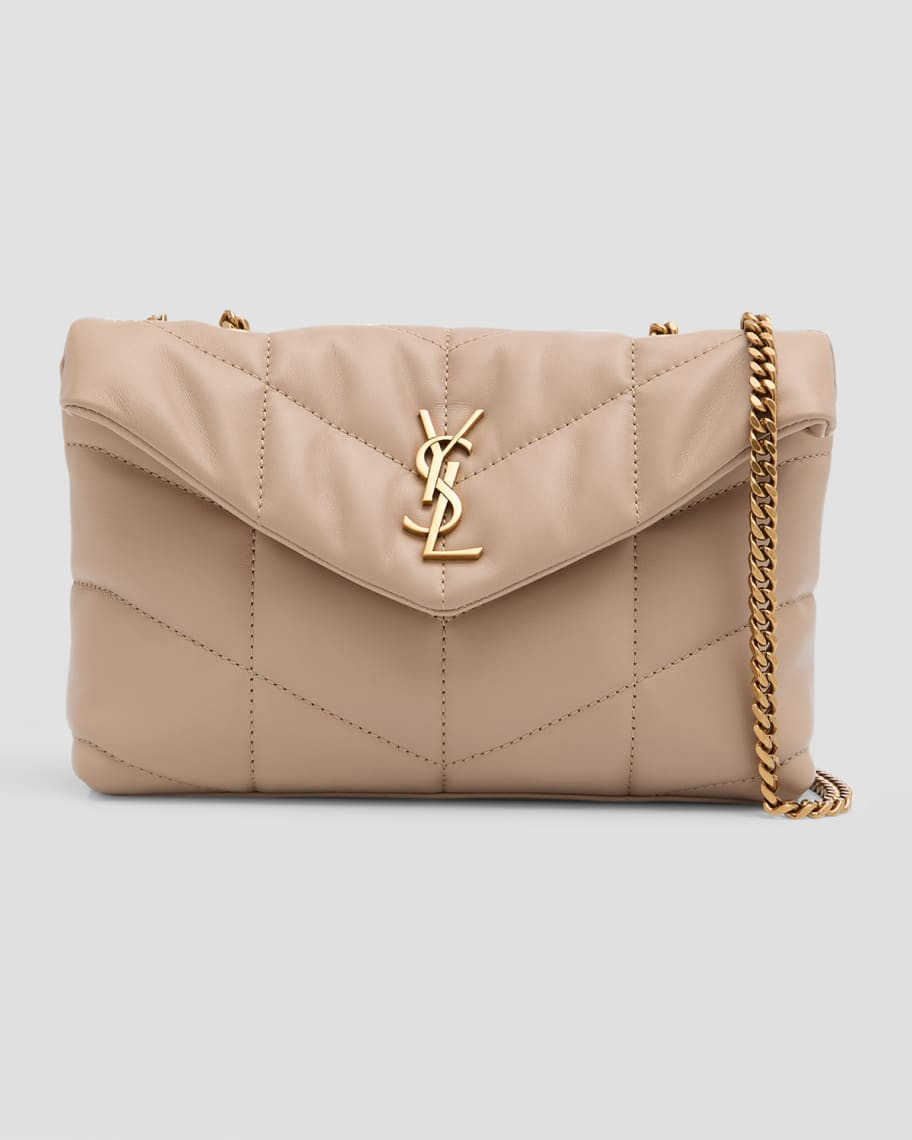 Lou Puffer Toy YSL Shoulder Bag in Quilted Leather | Neiman Marcus
