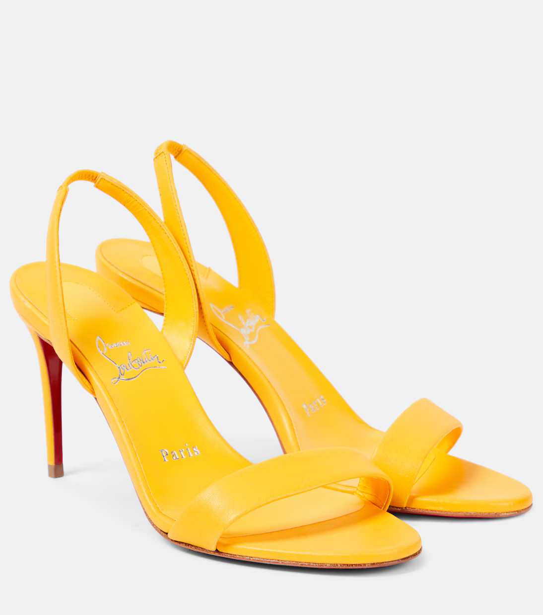 O Marylin 100 leather slingback sandals | Mytheresa (US/CA)