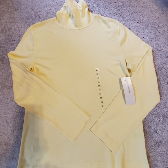 JONES NEW YORK SPORT Long Sleeve Turtleneck Pale Banana ( XL) | Poshmark