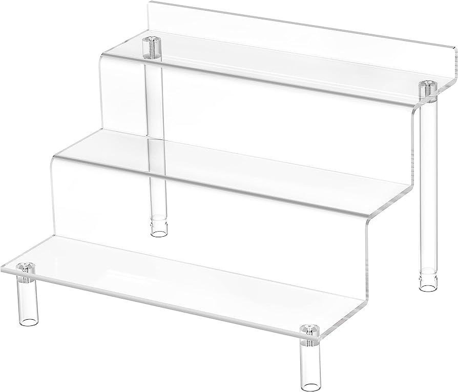 Grarry Acrylic Risers Display Shelf, 9” Perfume Organizer, Acrylic Riser for Display Compatible... | Amazon (US)