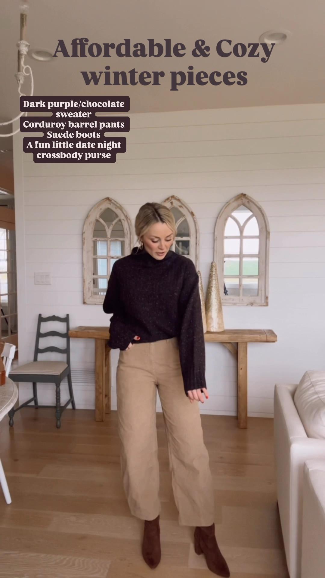 Trying to build an affordable winter wardrobe is hard! Here are a few pieces I found online that are easy to mix and match with other pants and tops. I also love this cute purse for date night! 

#LTKootd #LTKmomlife #LTKFindsUnder100