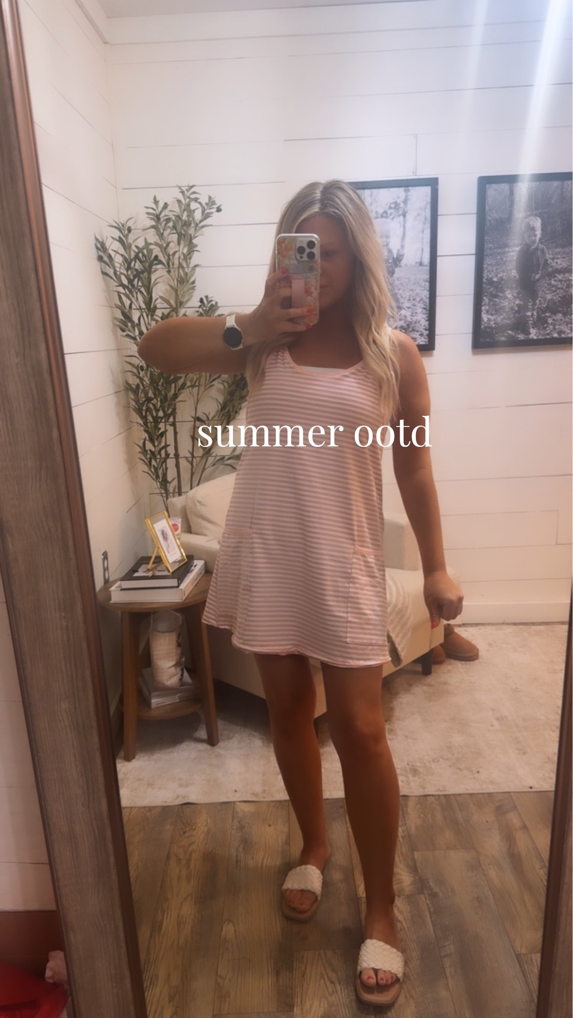 Casual dress with shorts underneath 
Sporty mom look

#LTKgrwm #LTKootd #LTKmomlife