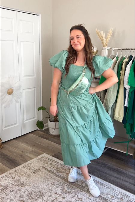 Dressy St Patrick’s Fay Outfit Idea 🍀 love this dress and will wear it so much! (Size large) 

#LTKSeasonal #LTKmidsize