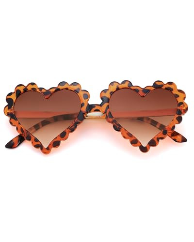 Pro Acme Heart Kids Sunglasses UV 400 Protection Fashion Cute Sun Glasses for Girls （Lepard） | Amazon (US)