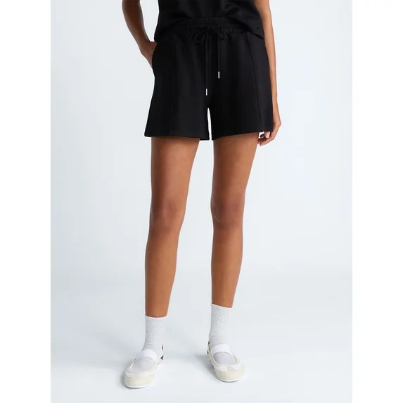Scoop Women's and Women's Plus Scubaknit Seamed Shorts, 4.5'' Inseam, Sizes XS-4X | Walmart (US)