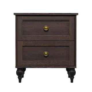 Sango Wellington Brownish Grey 2-Drawer Nightstand (22.6 in H x 20.63 in W x 16.22 in D) 7244BY00... | The Home Depot
