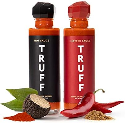 TRUFF Hot Sauce and Hotter Sauce 2-Pack Bundle, Gourmet Hot Sauce Set, Black Truffle and Chili Pe... | Amazon (US)