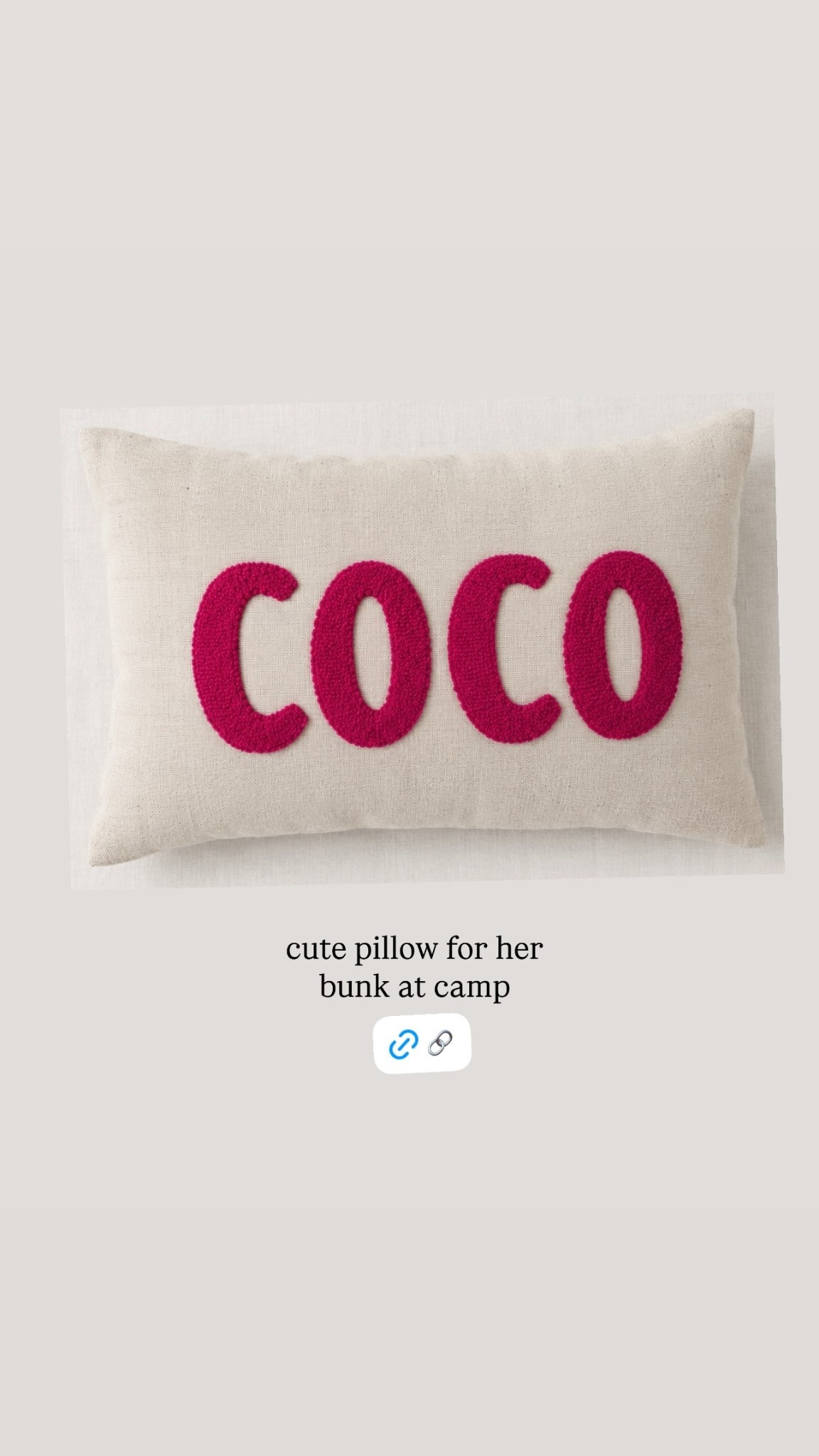 cute pillow for her bunk at camp 🏕️ 💕

#LTKselfcare #LTKTravel #LTKKids