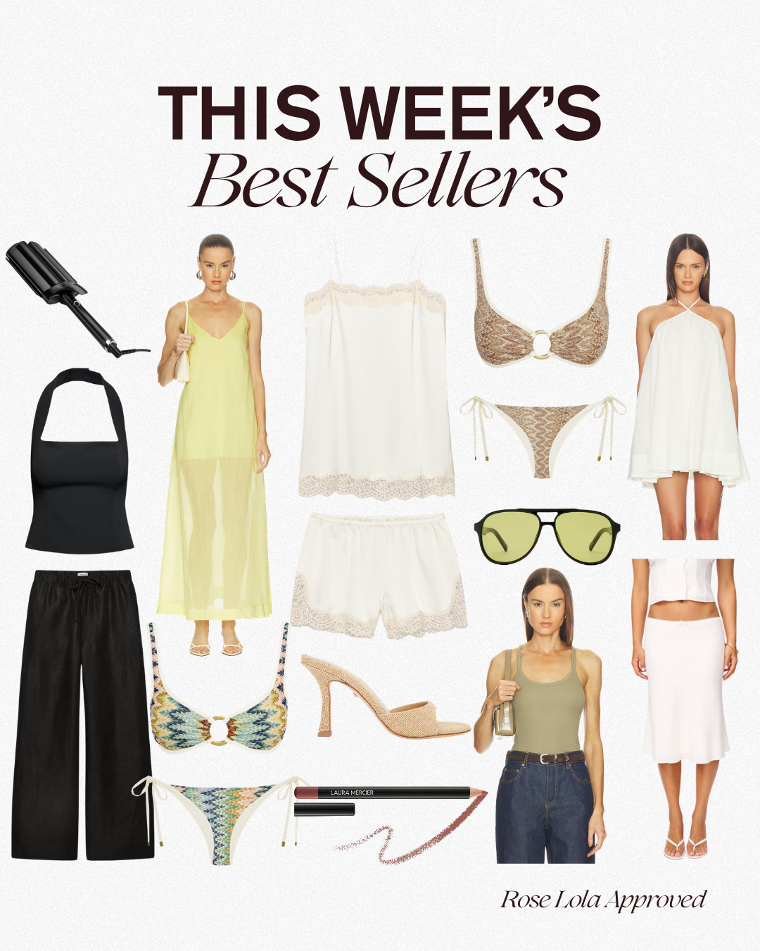 Rounding up this week’s best sellers! Think neutral staples, pretty swim, throw-on dresses, and versatile pieces that make summer outfit planning feel simple. @Revolve @Aritzia @Sephora @ULTA Beauty 

weekly best sellers
summer style
vacation outfit
 elevated basics
capsule wardrobe
chic swimwear
beach waver
lip combo

#LTKootd #LTKSeasonal #LTKBeauty
