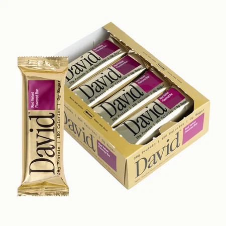 David Gold High Protein Bars, Red Velvet, 28g Protein - 12ct | Walmart (US)