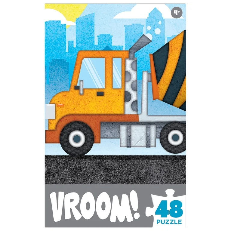 Vroom! 48 Pieces Interlocking Jigsaw Puzzle for Kids | Walmart (US)