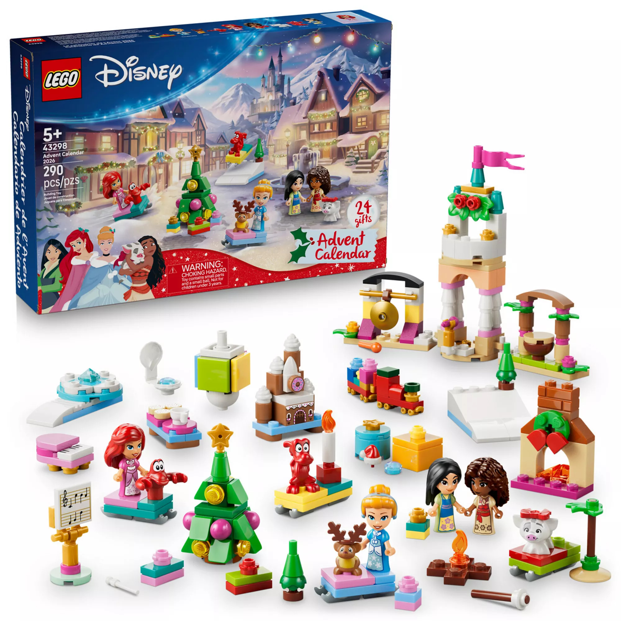 LEGO Disney Princess Advent Calendar 43298 Building Kit (290 Pieces), Multi | Kohl's