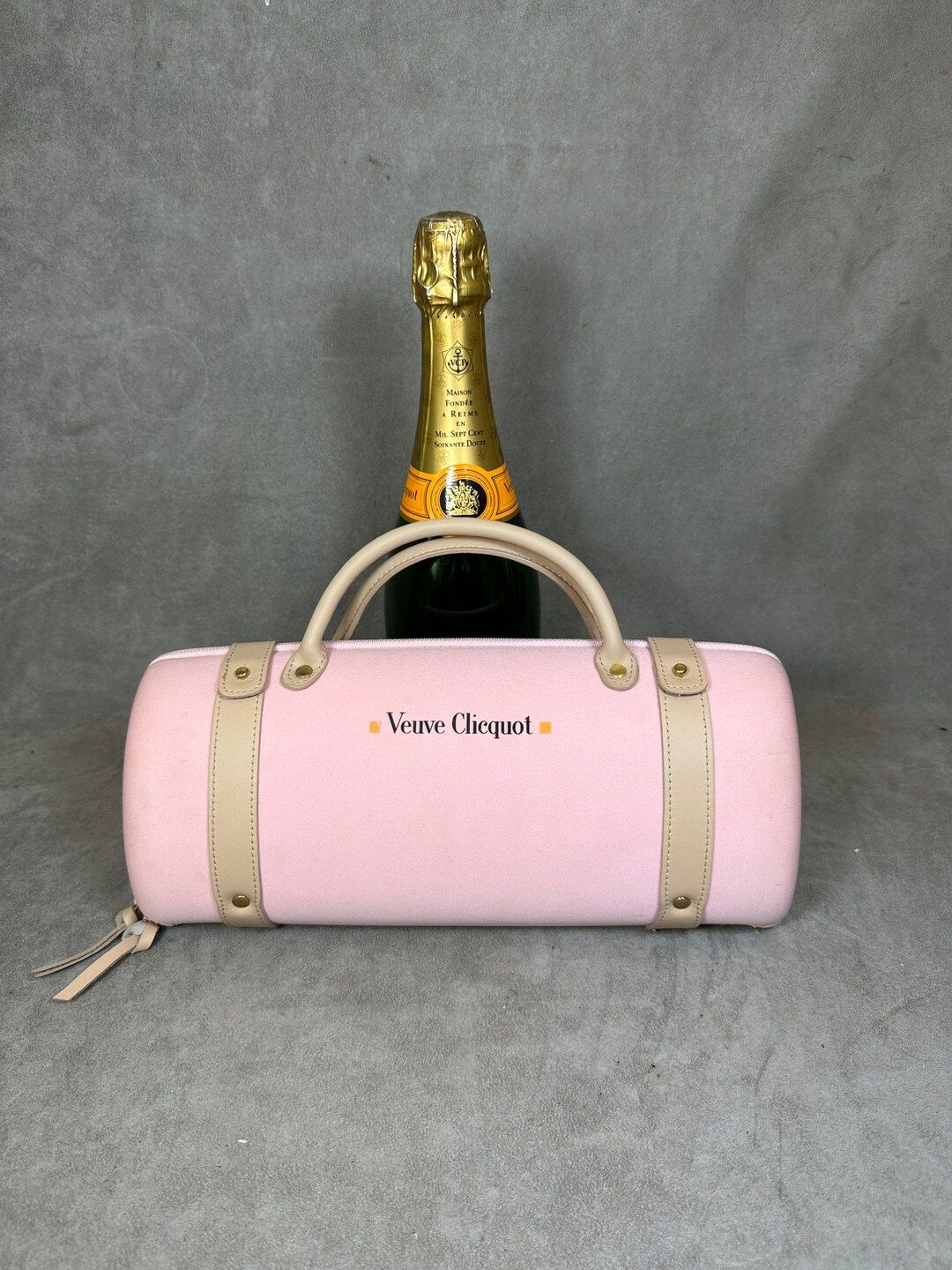 Veuve Clicquot pink bag for half bottle of champagne Made in France | Etsy (US)