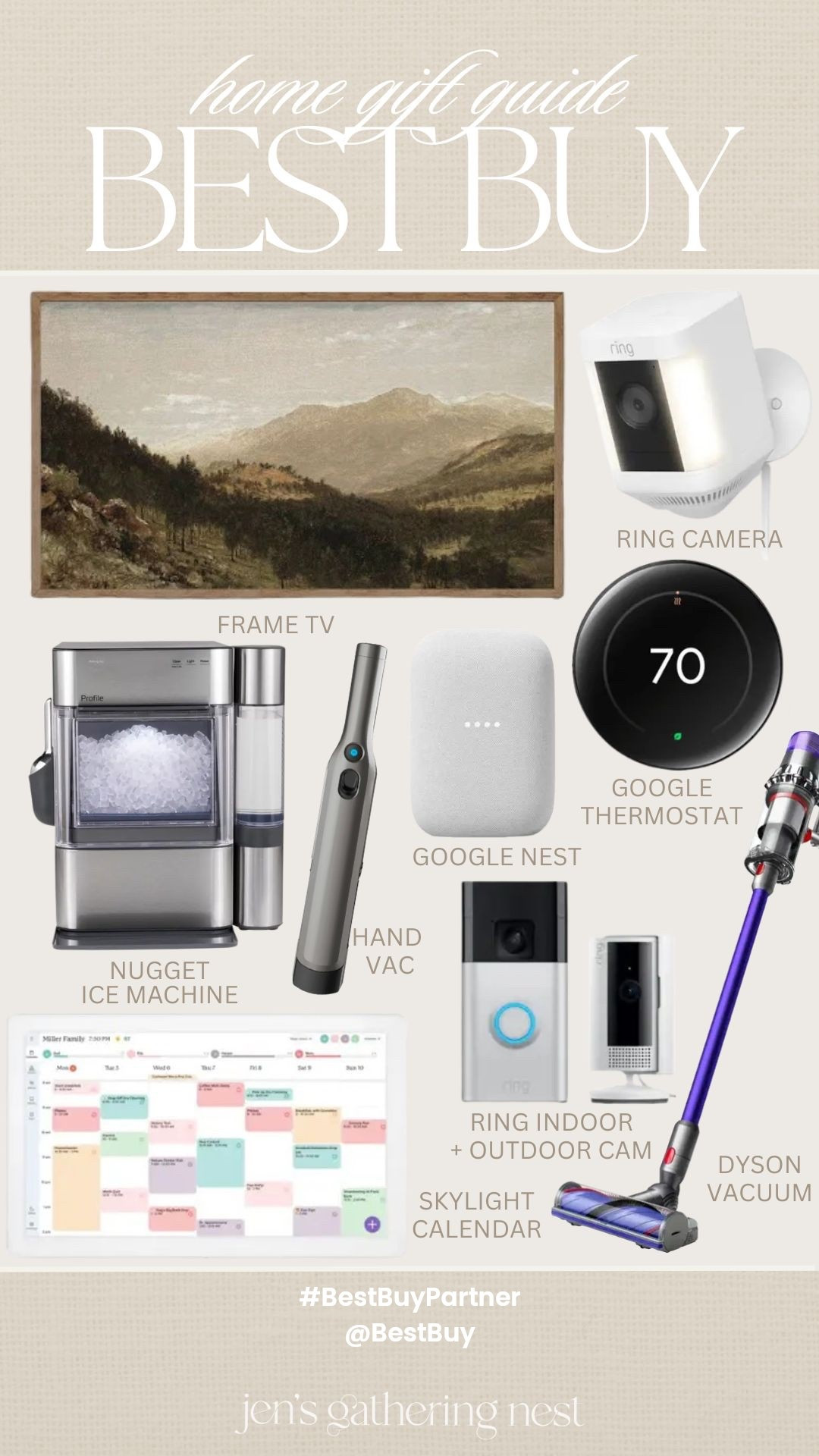 #BestBuyPartner @BestBuy has the top gifts for everyone on your list this holiday season! From the best tech gifts to home gifts too - here is a curated collection of my picks. 🎁🤎

#giftguide #techgifts #homegifts #giftsforher #giftsforhim #homebodygiftguide #BestBuy #frametv #vaccuum #nuggetice #familycalendar 

#LTKHome #LTKGiftGuide #LTKSaleAlert