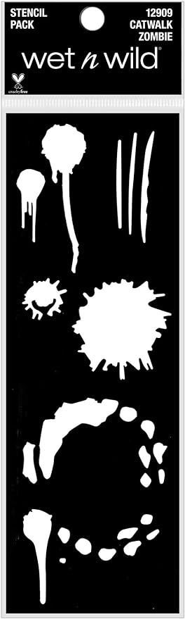 wet n wild Fantasy Makers Face and Body Stencil, Catwalk Zombie | Amazon (US)
