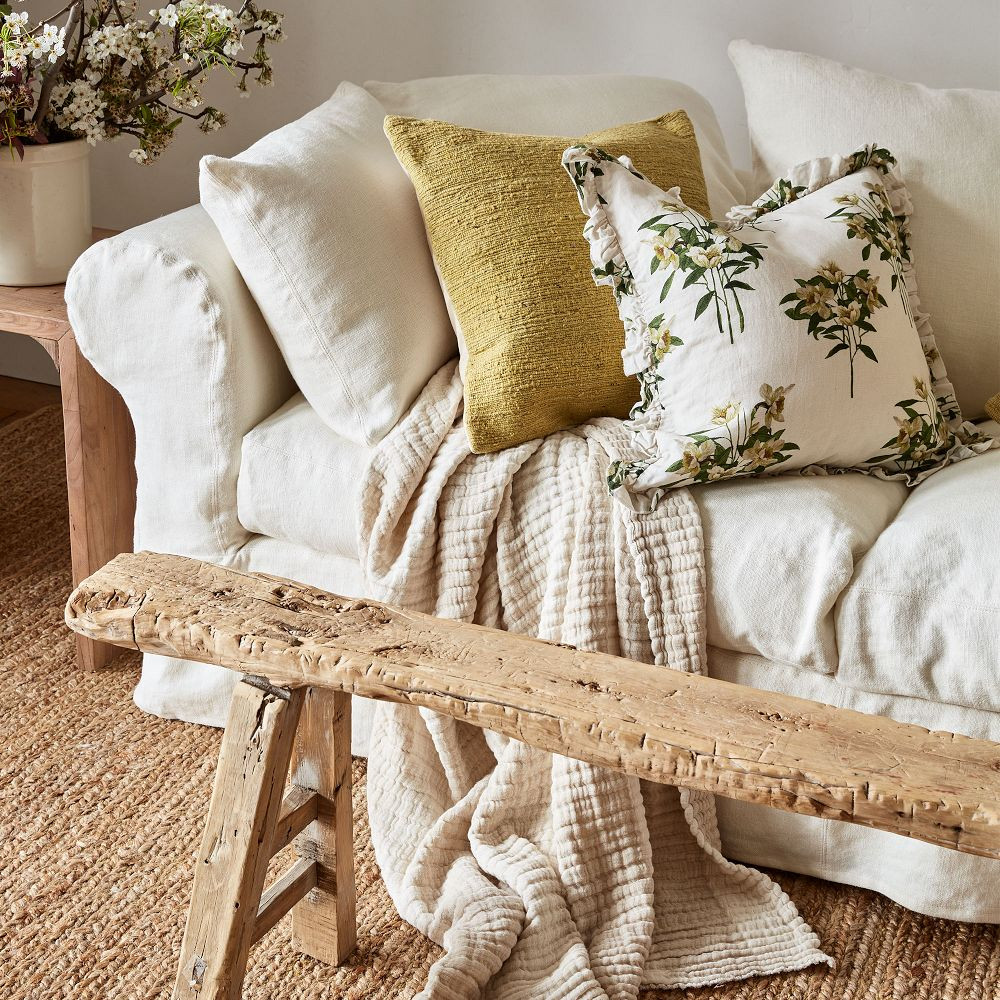 Linen Cocoon Throw | GreenRow