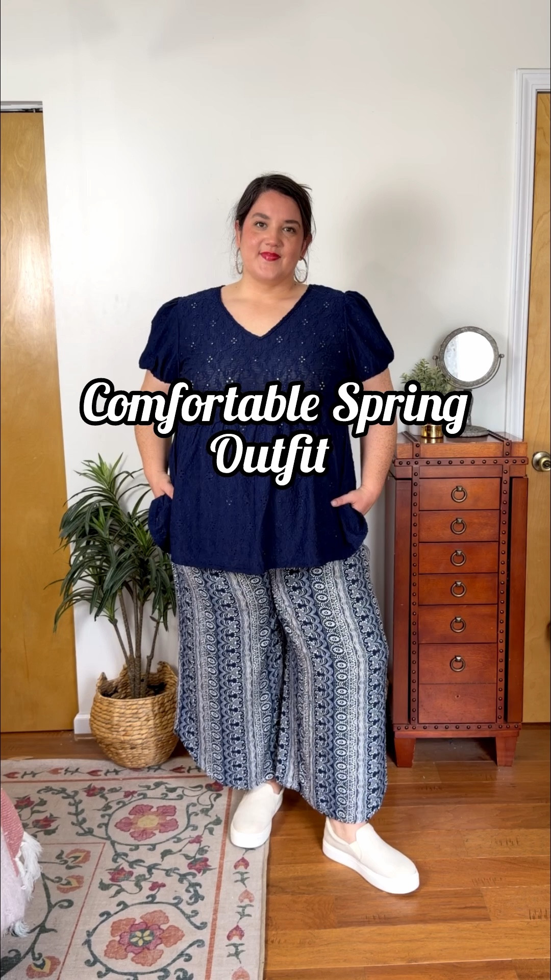 #AD| The cutest spring outfit from BloomChic! 💙

#LTKootd #LTKPlusSize