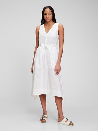 Tie-Waist Midi Dress | Gap (CA)