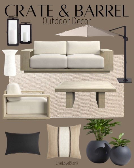 Crate & Barrel home outdoor 
Modern home decor 
Outdoor patio decor


#LTKSeasonal #LTKStyleTip #LTKHome
