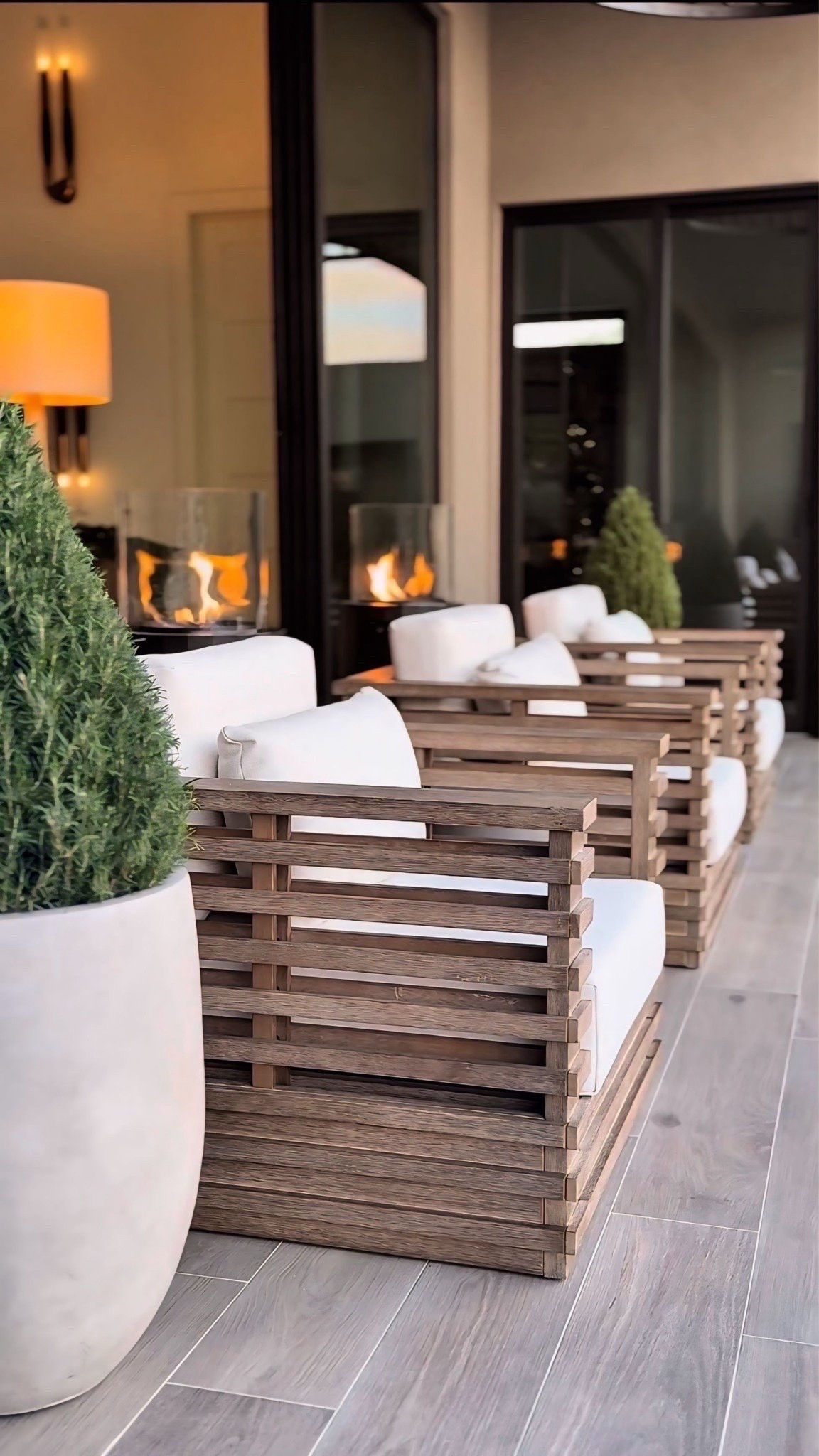 The modern textured chairs are perfect for all year around! The make my patio such a hot spot in our family. Whether is after work lounging, or morning coffee it’s so relaxing and peaceful 💕

Modern patio finds 
Patio furniture 
Modern neutral patio finds 
Summerthompsonstyles

#LTKU #LTKHome #LTKdayinmylife