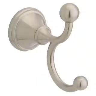 Delta Crestfield Double Towel Hook in Brushed Nickel 138037 - The Home Depot | The Home Depot