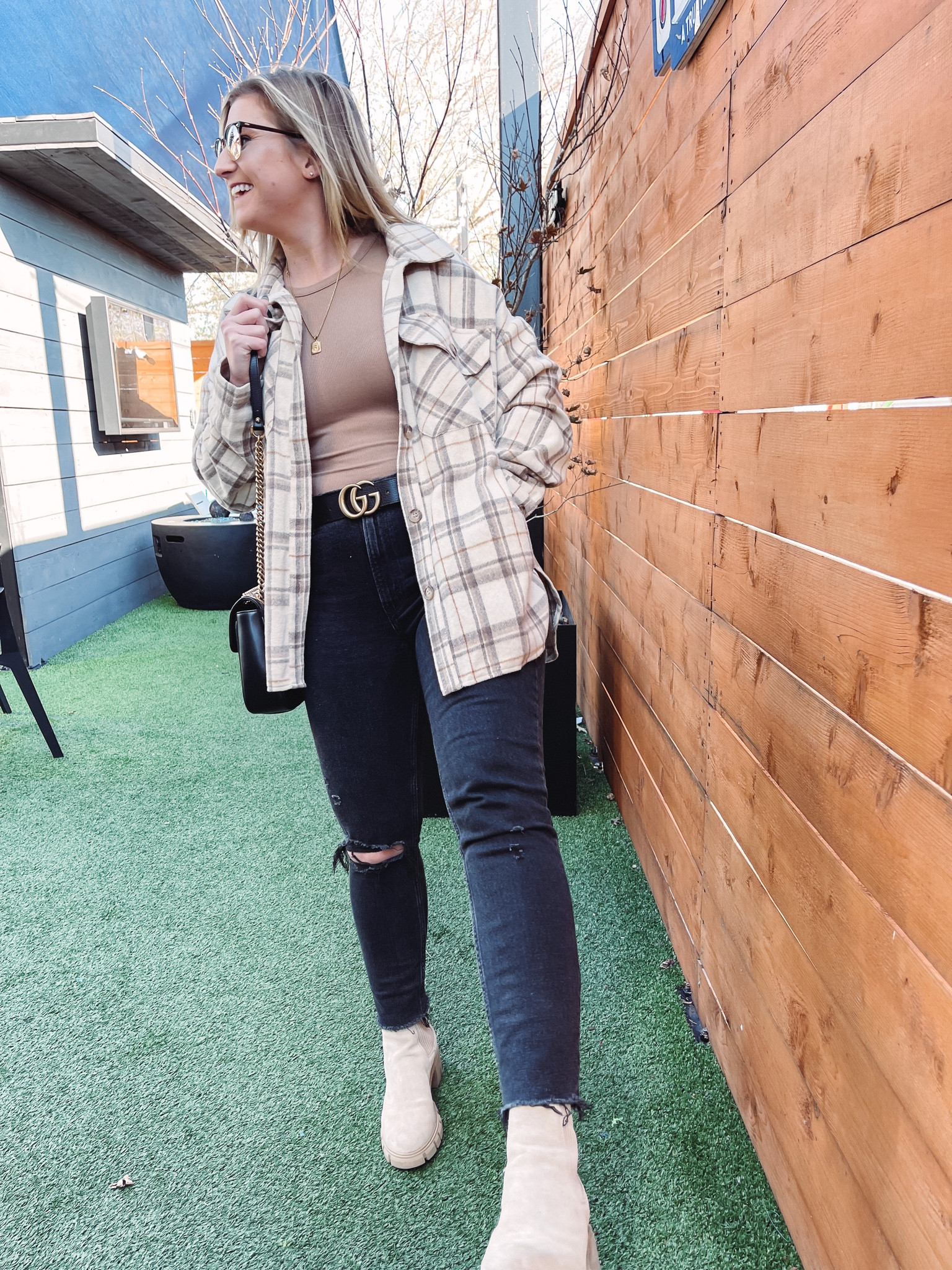 Abercrombie + Fitch jeans • black jeans • neutral winter style • casual style •
Easy style • plaid sweater • flannel • Steve Madden boots • gift guide • gift for her • girl gift 

#LTKSeasonal #LTKGiftGuide #LTKxAF