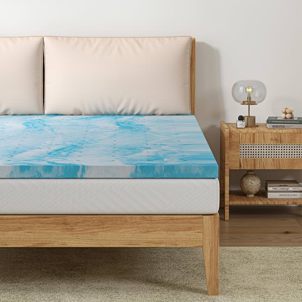CH CHARME HOUSE 3 Inch Memory Foam Mattress Topper Queen Size, Gel Infused Memory Foam Bed Topper... | Amazon (US)