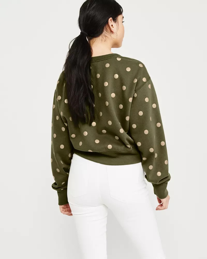Cropped Crewneck Sweater | Abercrombie & Fitch US & UK