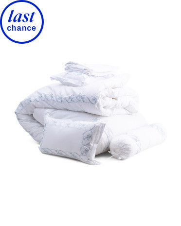 6pc Beatrice Hotel Embroidered Comforter Set | Marshalls