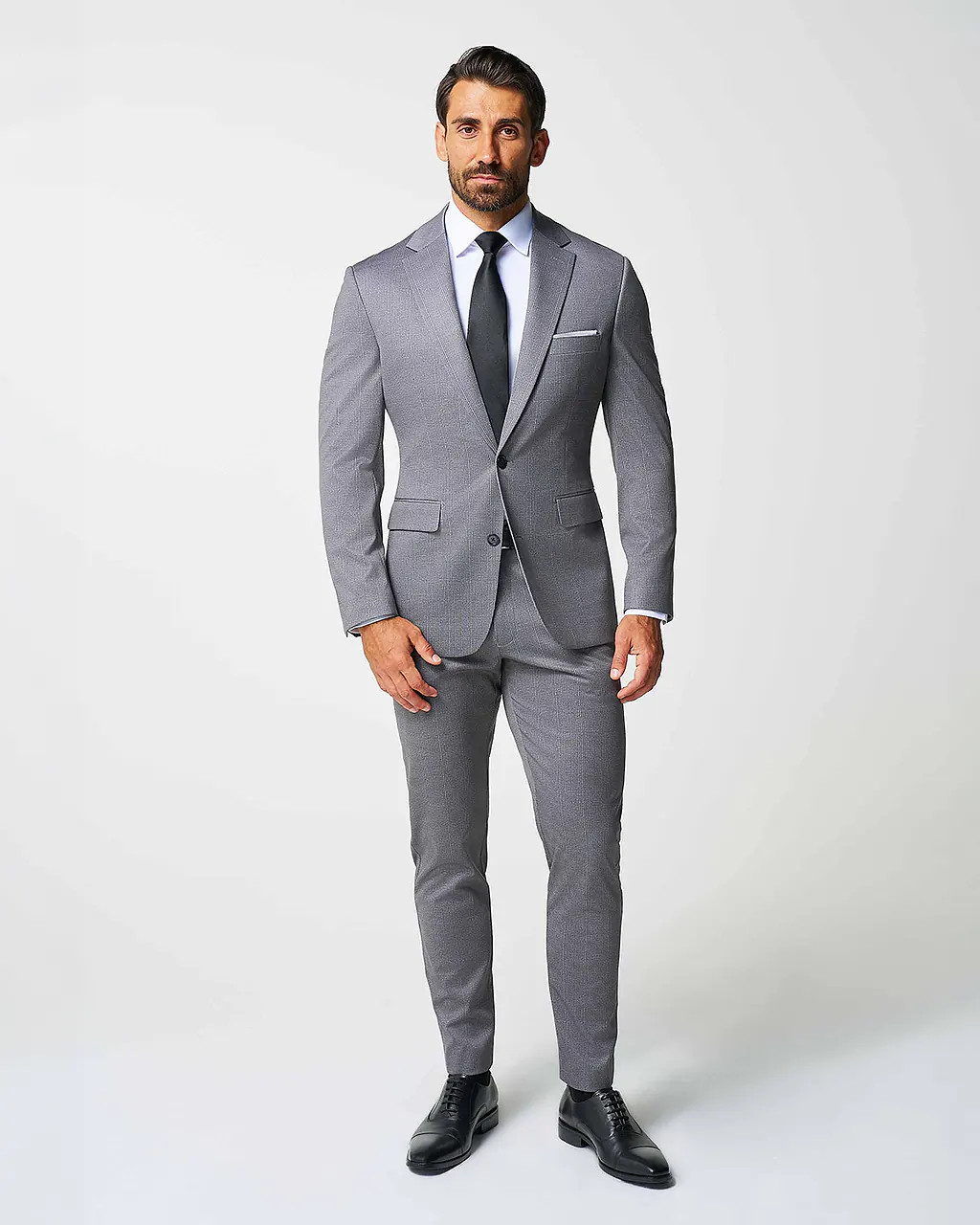 Athletic Fit Stretch Suit - Shadow Grey Plaid | State and Liberty (US)
