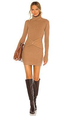 Lovers + Friends Tess Mini Dress in Taupe from Revolve.com | Revolve Clothing (Global)