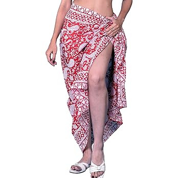 100% Cotton Hand Block Print Pareo Sarong Swimsuit Wrap Skirt Cover Up Long Women’s Apparel Fab... | Amazon (US)