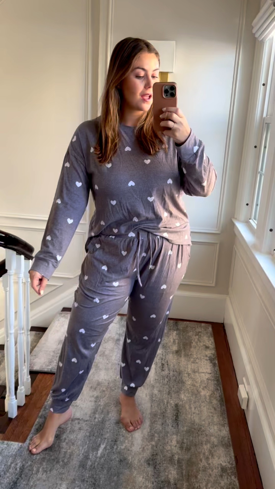 Wearing size XXL in set 

#LTKSeasonal #LTKMidsize #LTKmorningroutine