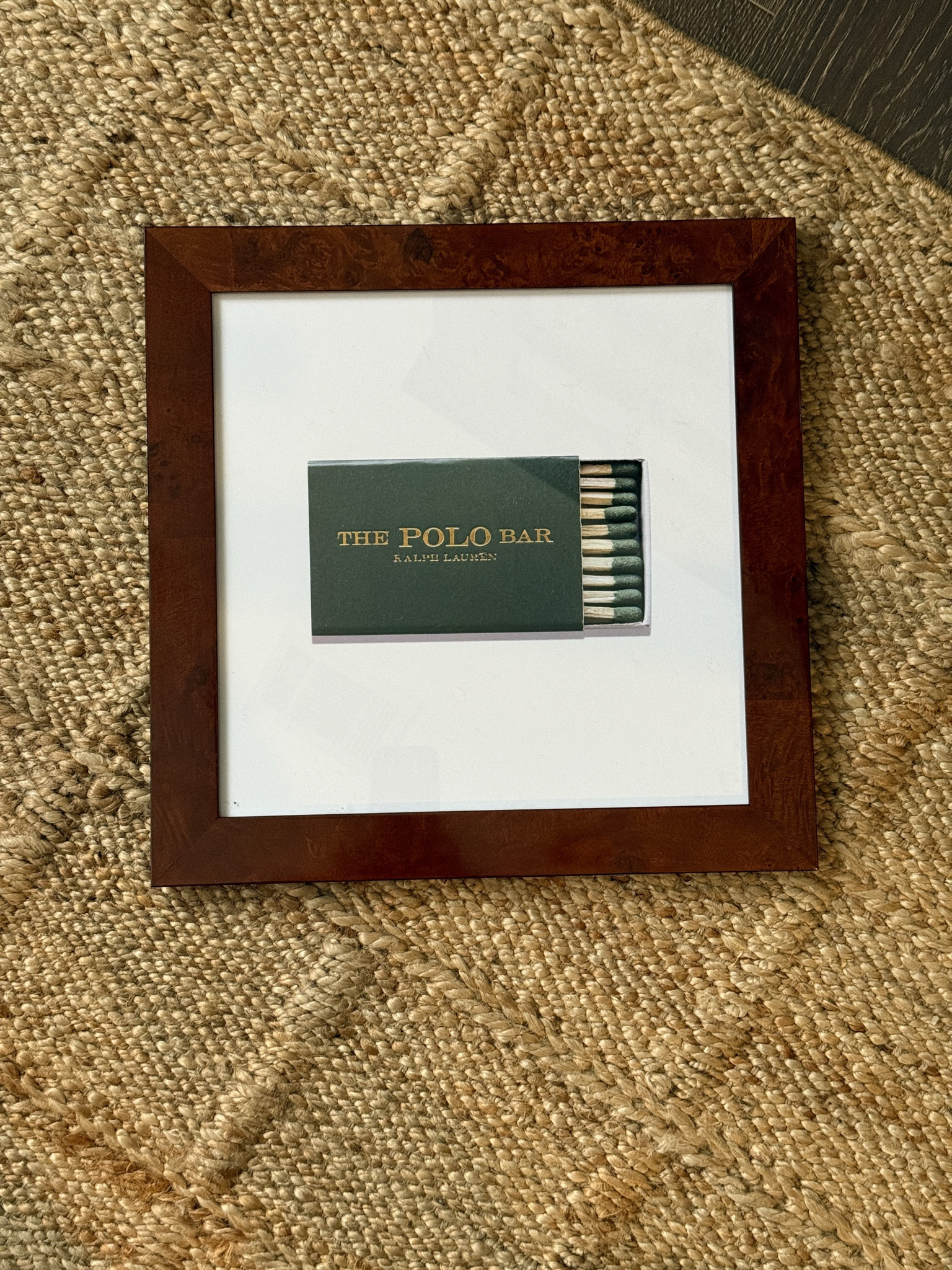 Match South polo bar print and Burl frame 

#LTKMothersDay #LTKOver40 #LTKHome