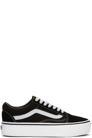 Black & White Old Skool Platform Sneakers | SSENSE 