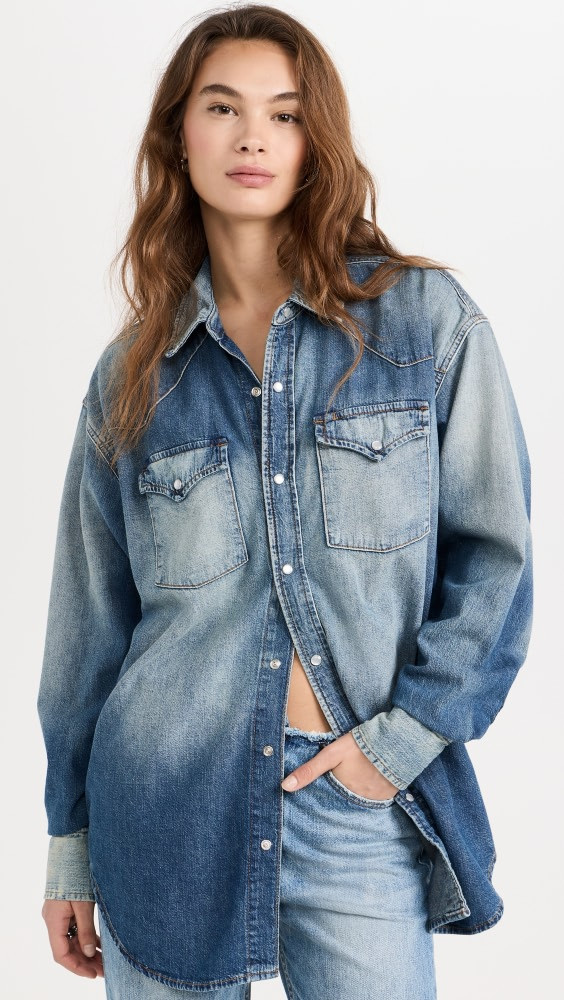 RE/DONE Oversized Western Shirt | Shopbop | Shopbop