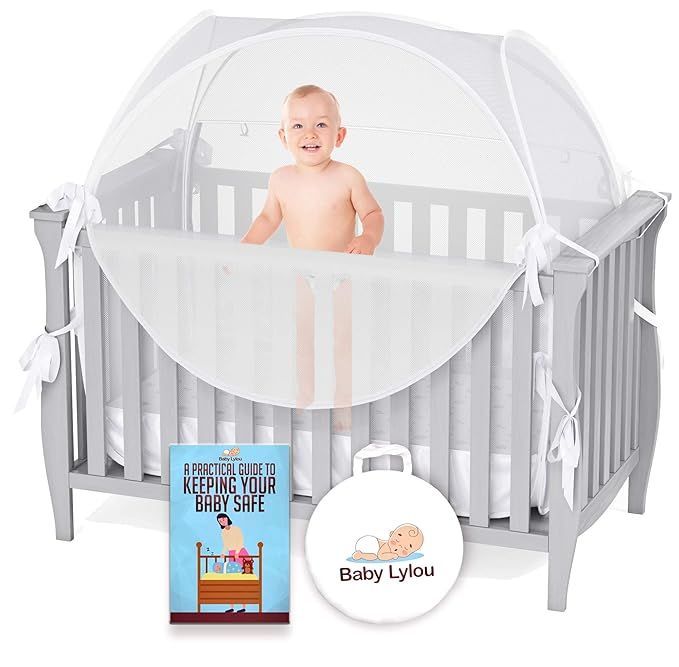 Baby Lylou Safety Pop Up Crib Tent - with Storage Bag and Infant Safety eBook - Canopy Cover to K... | Amazon (US)