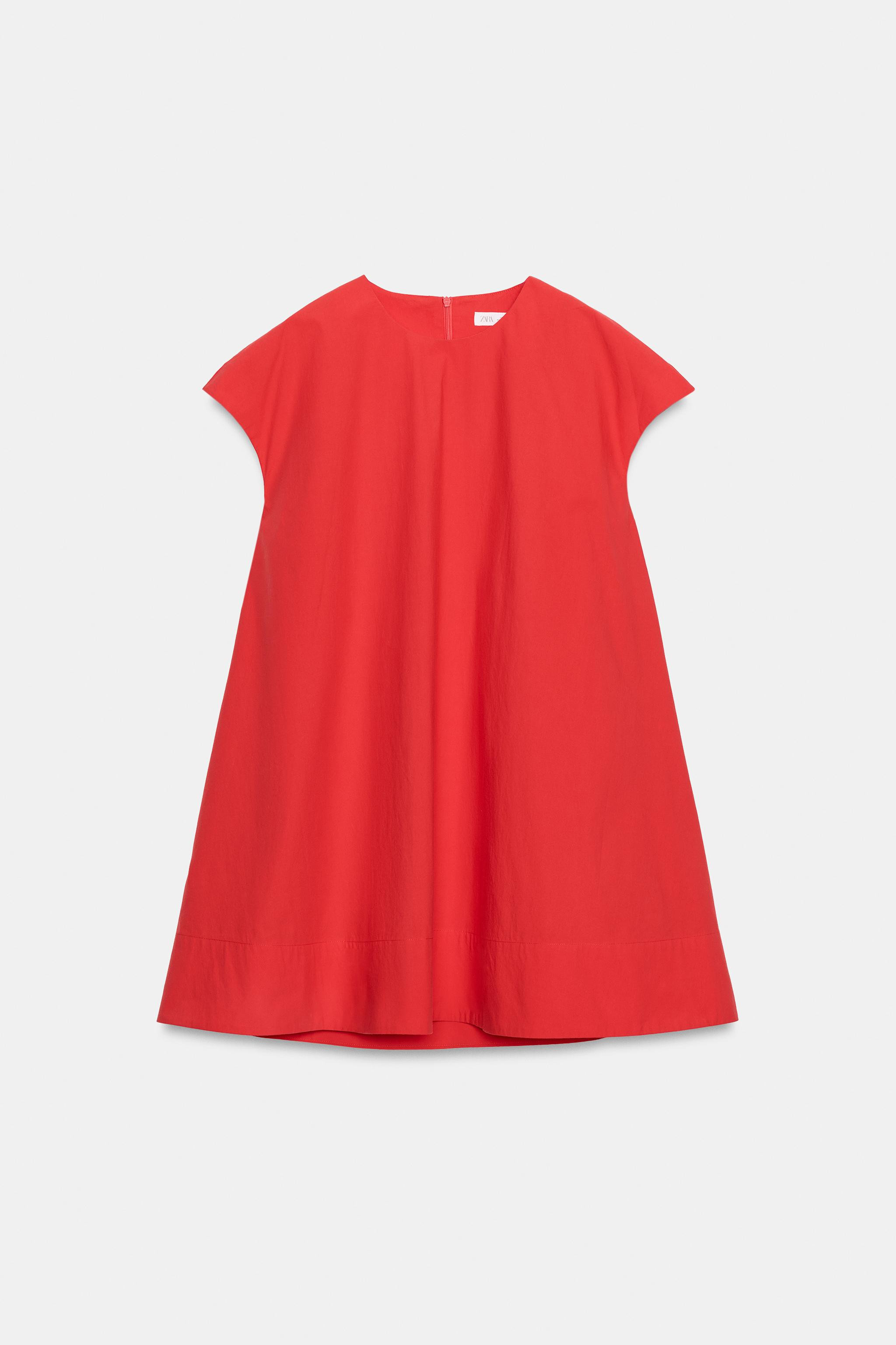 ZW COLLECTION POPLIN MINI DRESS | Zara US