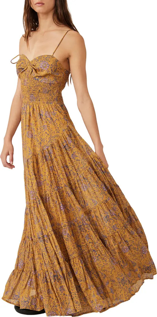 Sundrenched Floral Smocked Bodice Maxi Sundress | Nordstrom