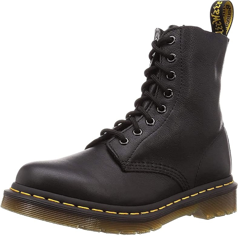Womens Dr Martens Pascal Virginia Leather Smooth Retro Punk Calf Boots | Amazon (US)