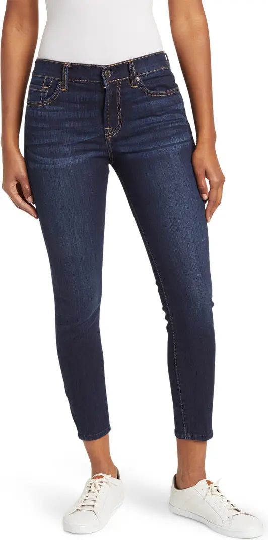 7 FOR ALL MANKIND Gwenevre Squiggle Ankle Crop Skinny Jeans | Nordstromrack | Nordstrom Rack