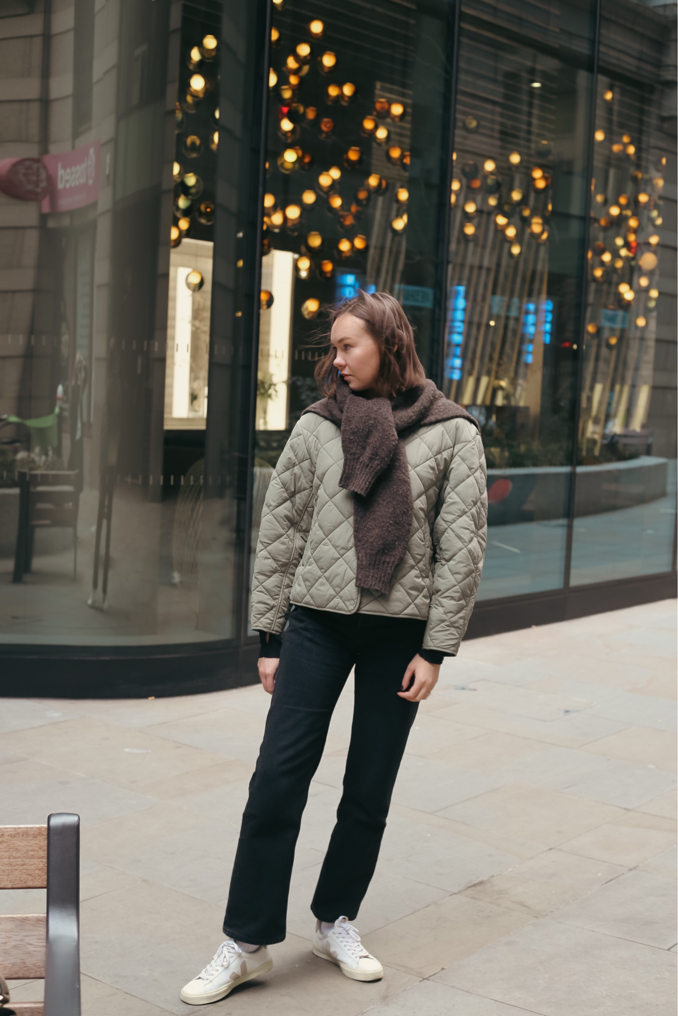 Transitional weather oufit

Minimal style, quilted jacket, Arket jacket, black denim, COS jeans, Veja sneakers, white trainers

#LTKeurope #LTKunder50 #LTKSeasonal