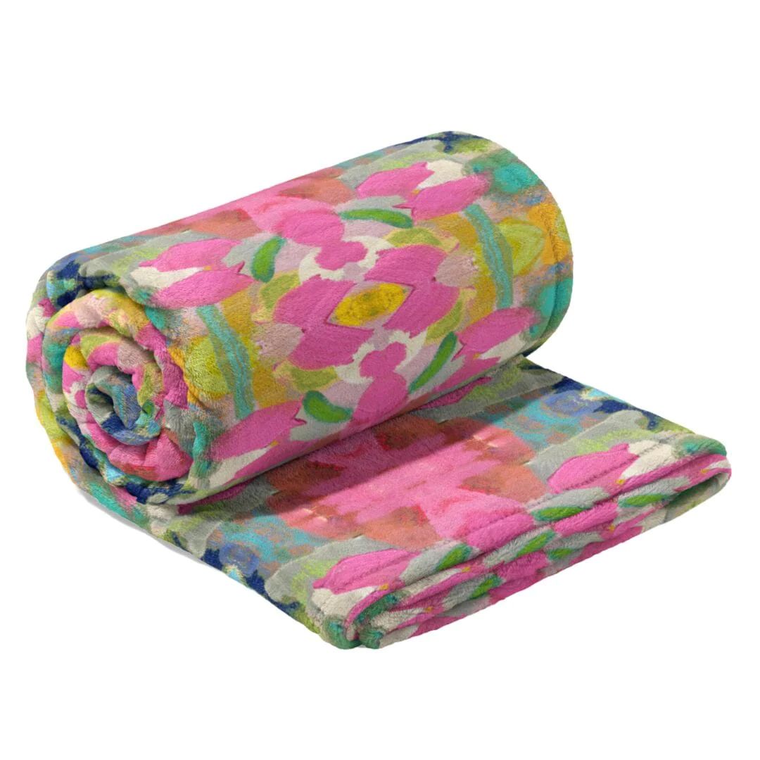 Pink Paradise Fleece BlanketOne Size | Laura Park Designs