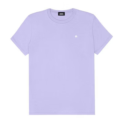 Dalix Womens Lil Flower Lightweight Jersey Tee in Dark Lavender L Large | Target
